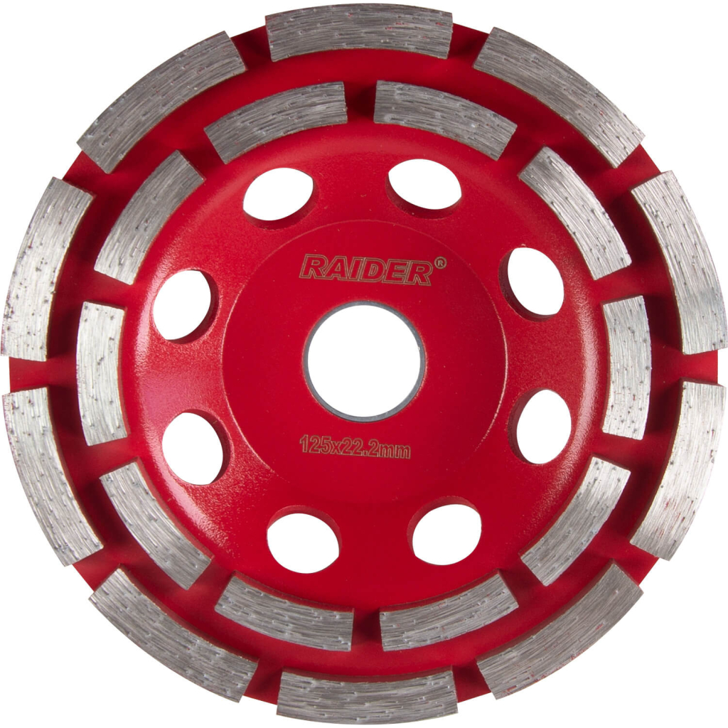 Raider Power Tools Diamant-Schleifscheibe 125 × 22,2 mm Long Life