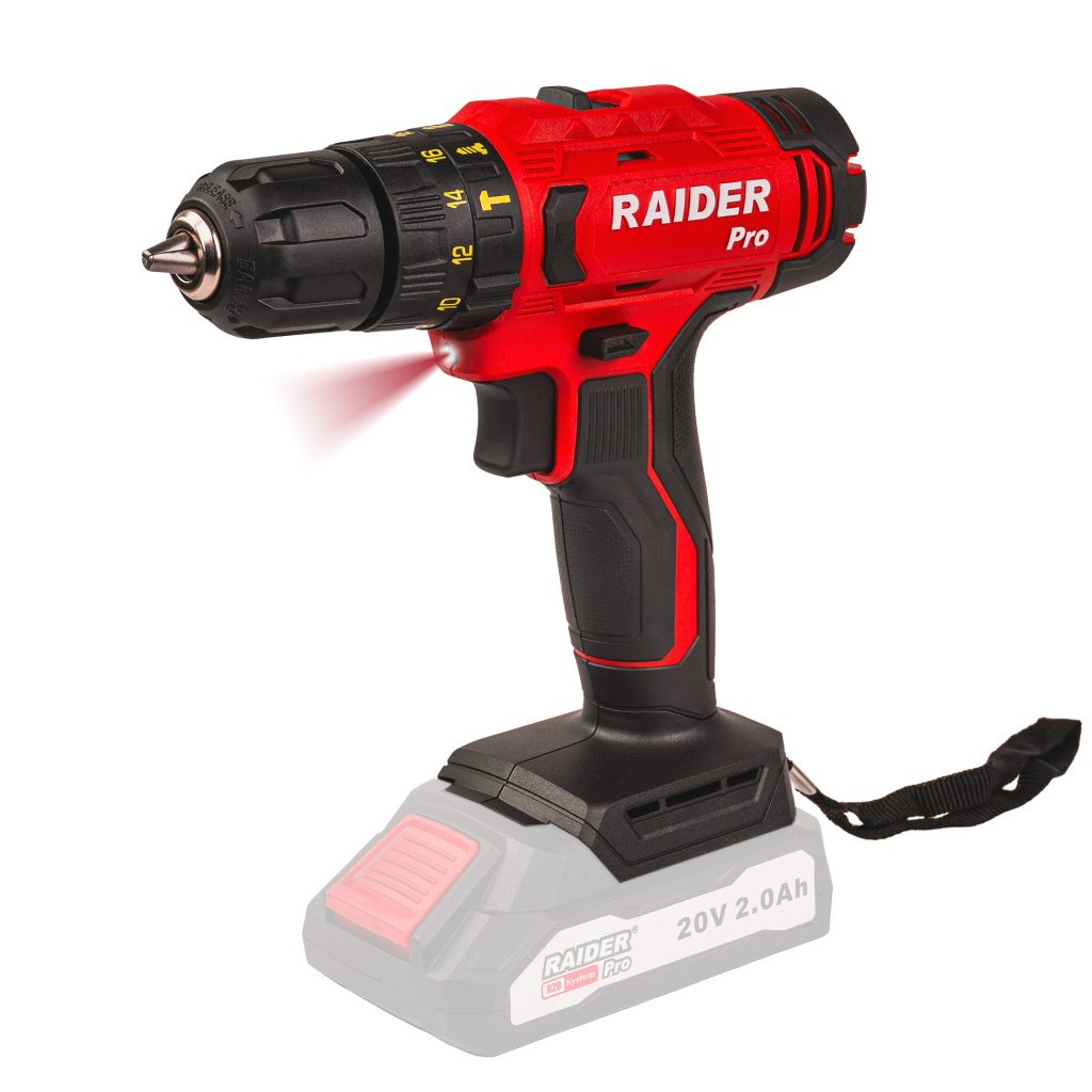 Raider Pro R20 Schlagbohrmaschine 2-Gang 10mm 44Nm SS Solo - RDP-PCD20