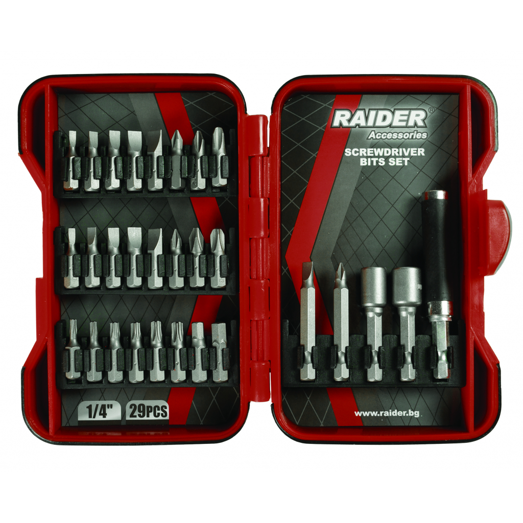Raider Power Tools Bitsatz 1/4" – 29-tlg.