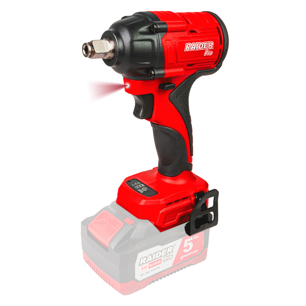 Raider Pro R20 Akku-Schlagschrauber 1/2" + 1/4" 280Nm Brushless & Koffer Solo – RDP-28BBIW20