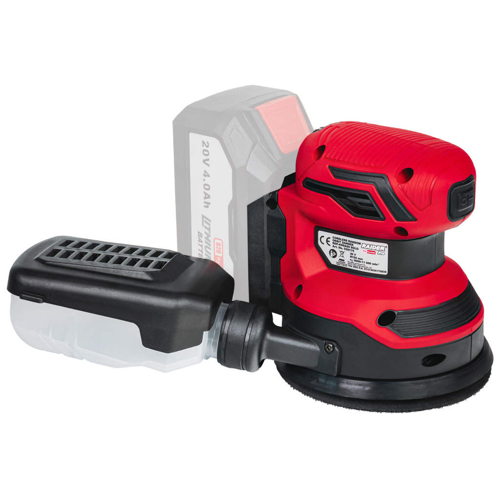 Raider Pro R20 Akku-Exzenterschleifer Ø125 mm regulierbare Drehzahl Solo – RDP-KRSA20