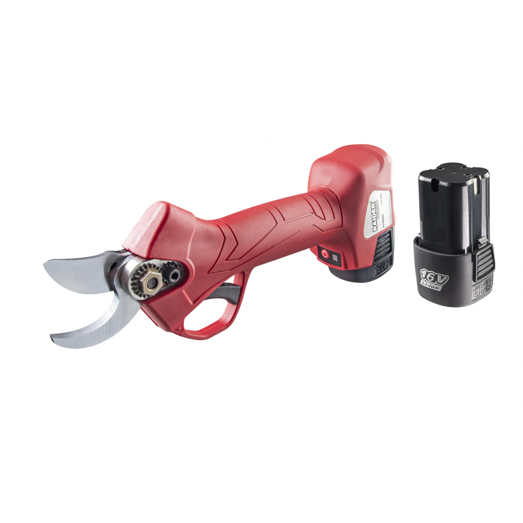 Raider Garden Tools Akku-Rebschere/ Astschere bürstenlos 16V 2x2Ah 25mm – RD-PSH02
