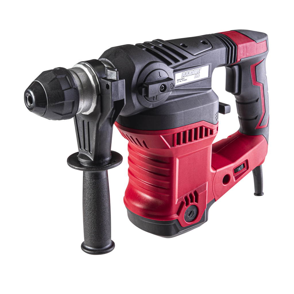Raider Pro Bohrhammer 1600 W – 6 J – 32 mm – SDS-Plus – 4 Funktionen – Antivibrationssystem – Koffer – RDP-HD57