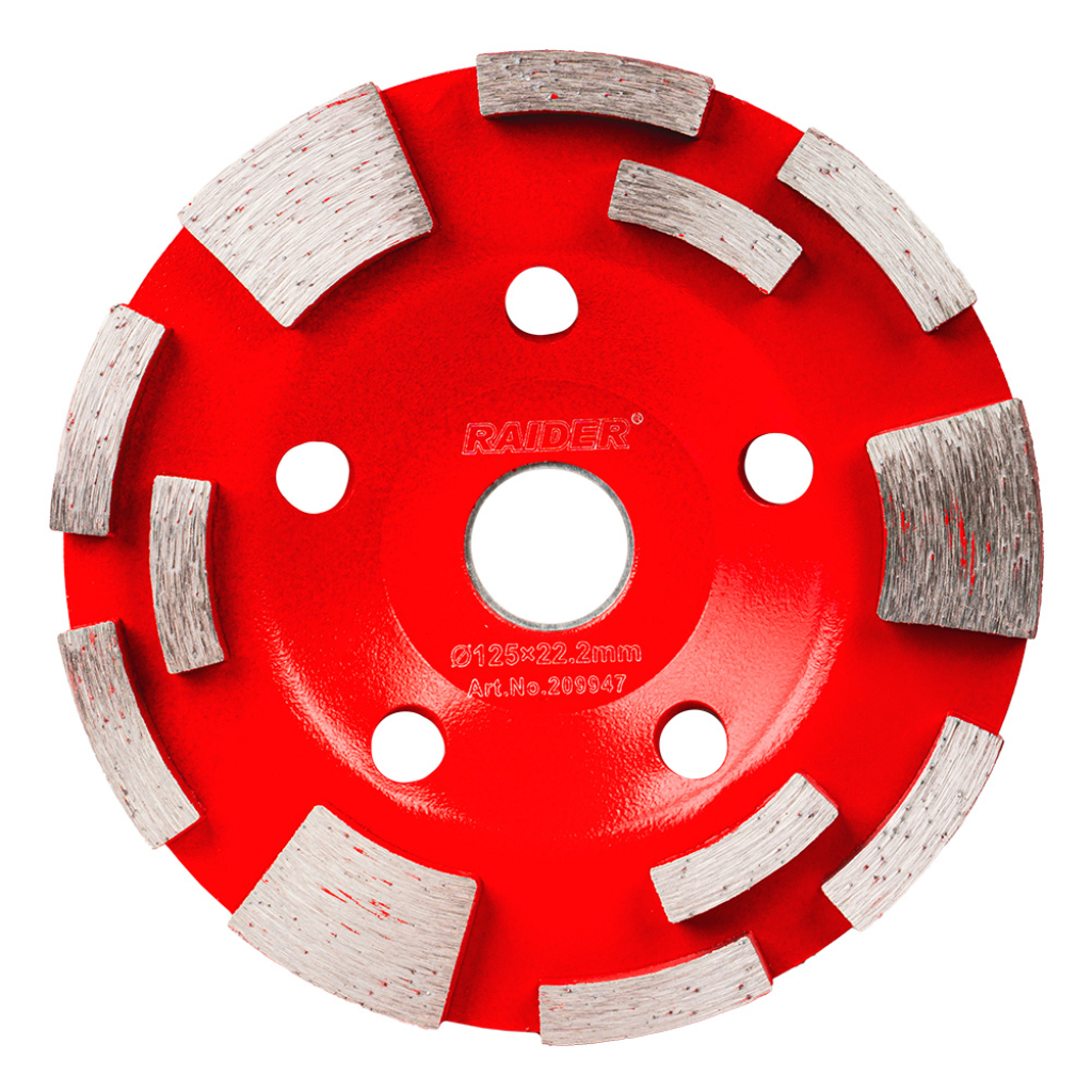 Raider Power Tools Diamant-Schleifscheibe 125 × 22,2 mm „T12“