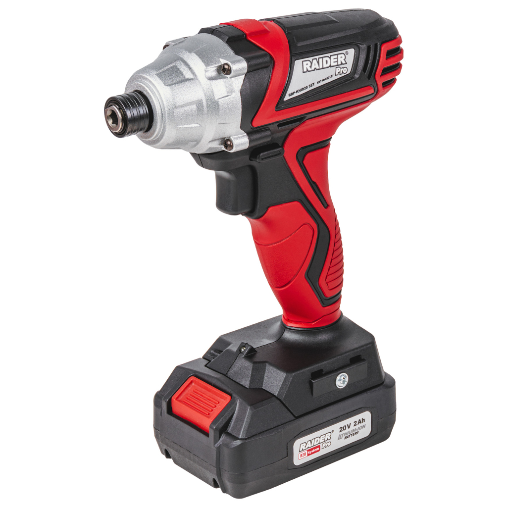 Raider Pro R20 Akku-Schlagschrauber Hex 1/4″ 140 Nm 2 Ah – RDP-KHID20