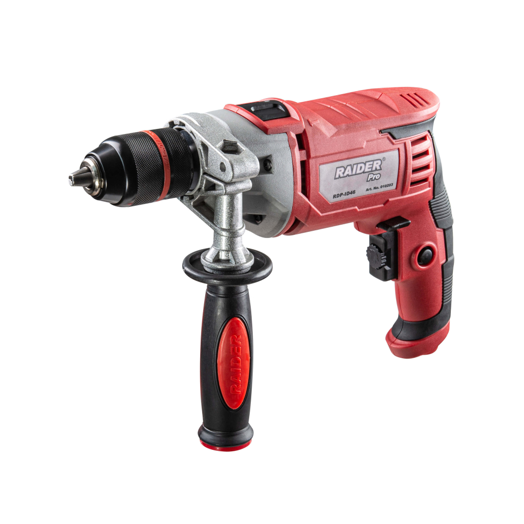 Raider Pro Schlagbohrmaschine 900 W – 13 mm Metall-Schnellspannbohrfutter – Metallgehäuse – RDP-ID46