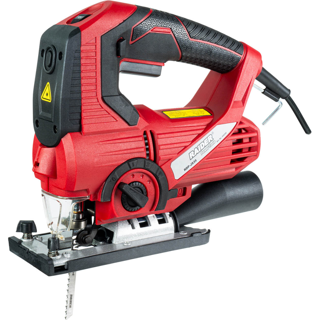 Raider Pro Stichsäge 850W 100mm mit Laser, LED, Quick-Wechsel & Koffer – RDP-JS35