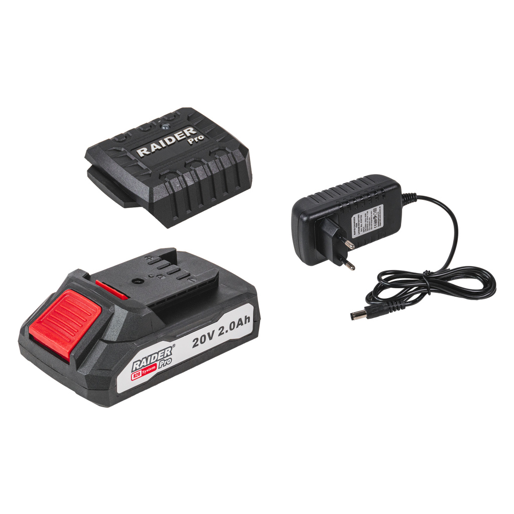 Raider Pro Akku- und Ladegerät-Set 20V 2.0Ah – RDP-R20 System