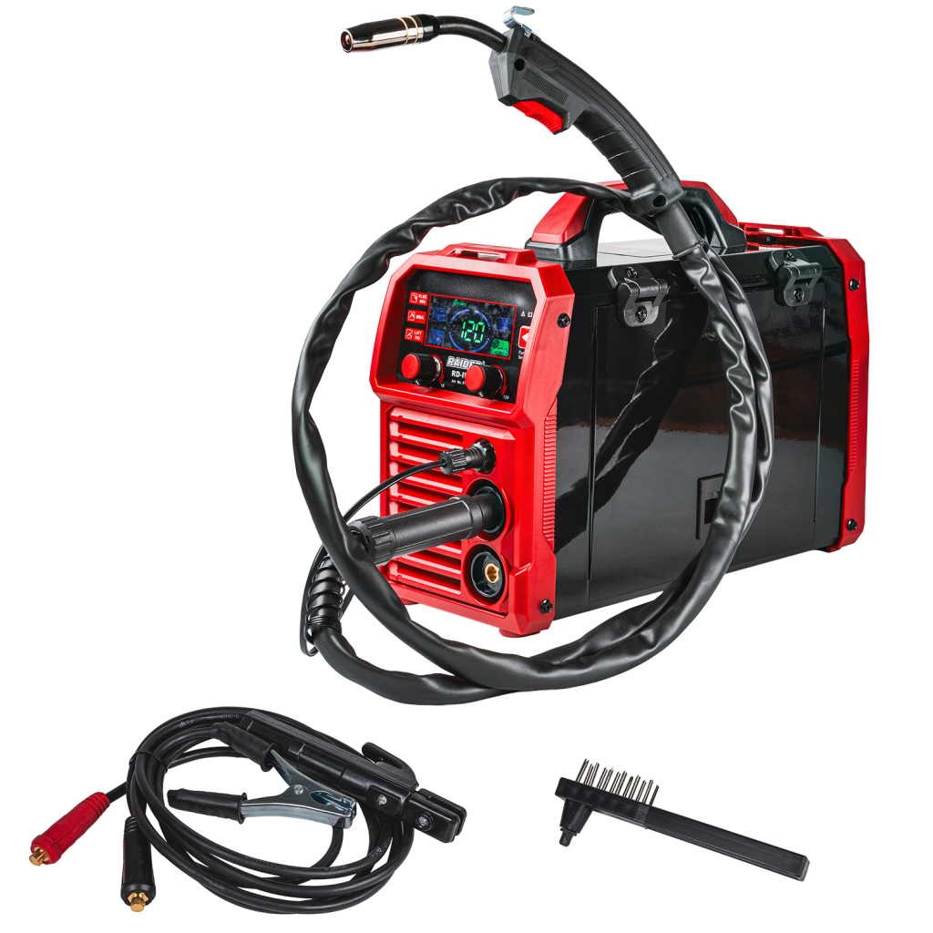 Raider Power Tools Inverter-Schweißgerät 2in1 MIG/MAG Gasless & MMA 120A – RD-IW40