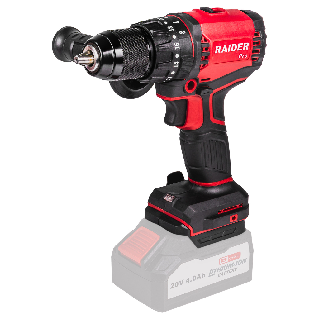 Raider Pro R20 Schlagbohrmaschine bürstenlos 2-Gang 13mm 60Nm Solo – RDP-YBID20