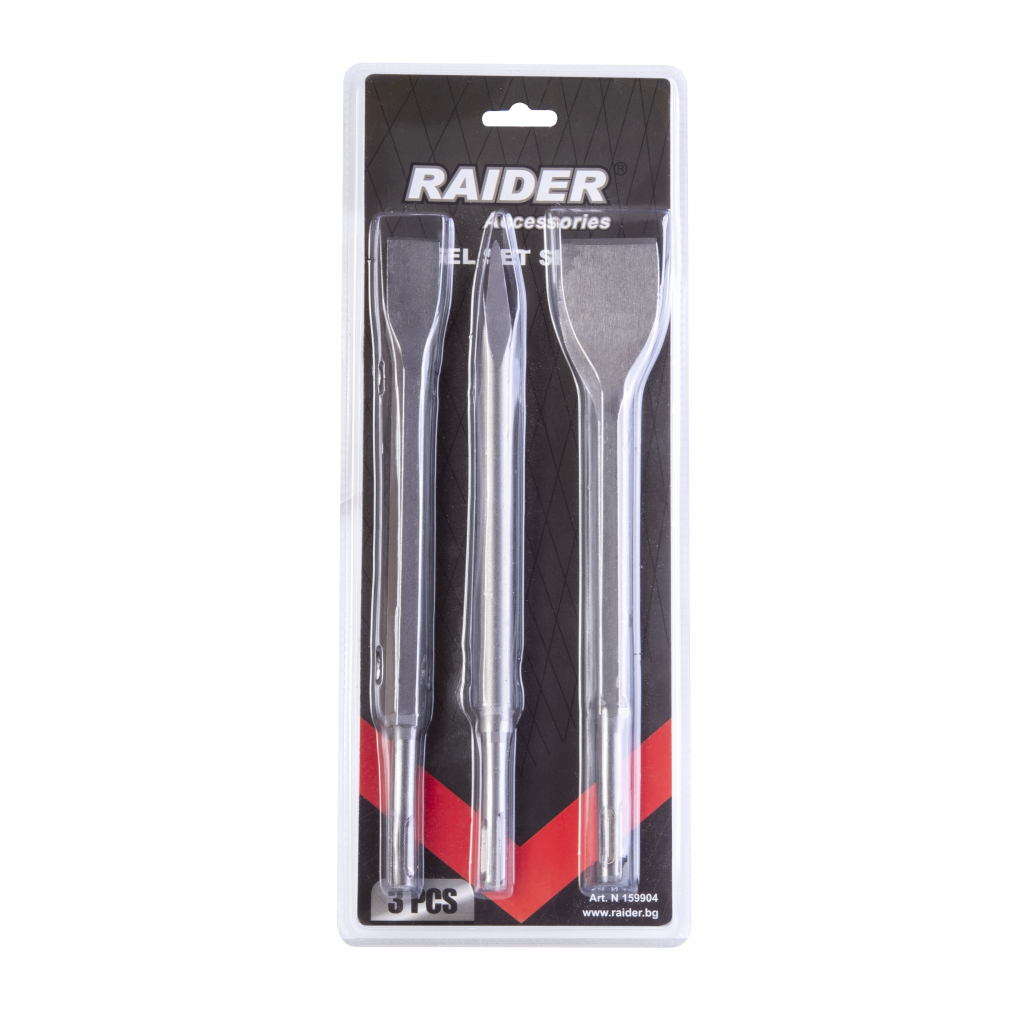 Raider Power Tools SDS-Plus Meißel-Set 3-tlg. (250 mm)