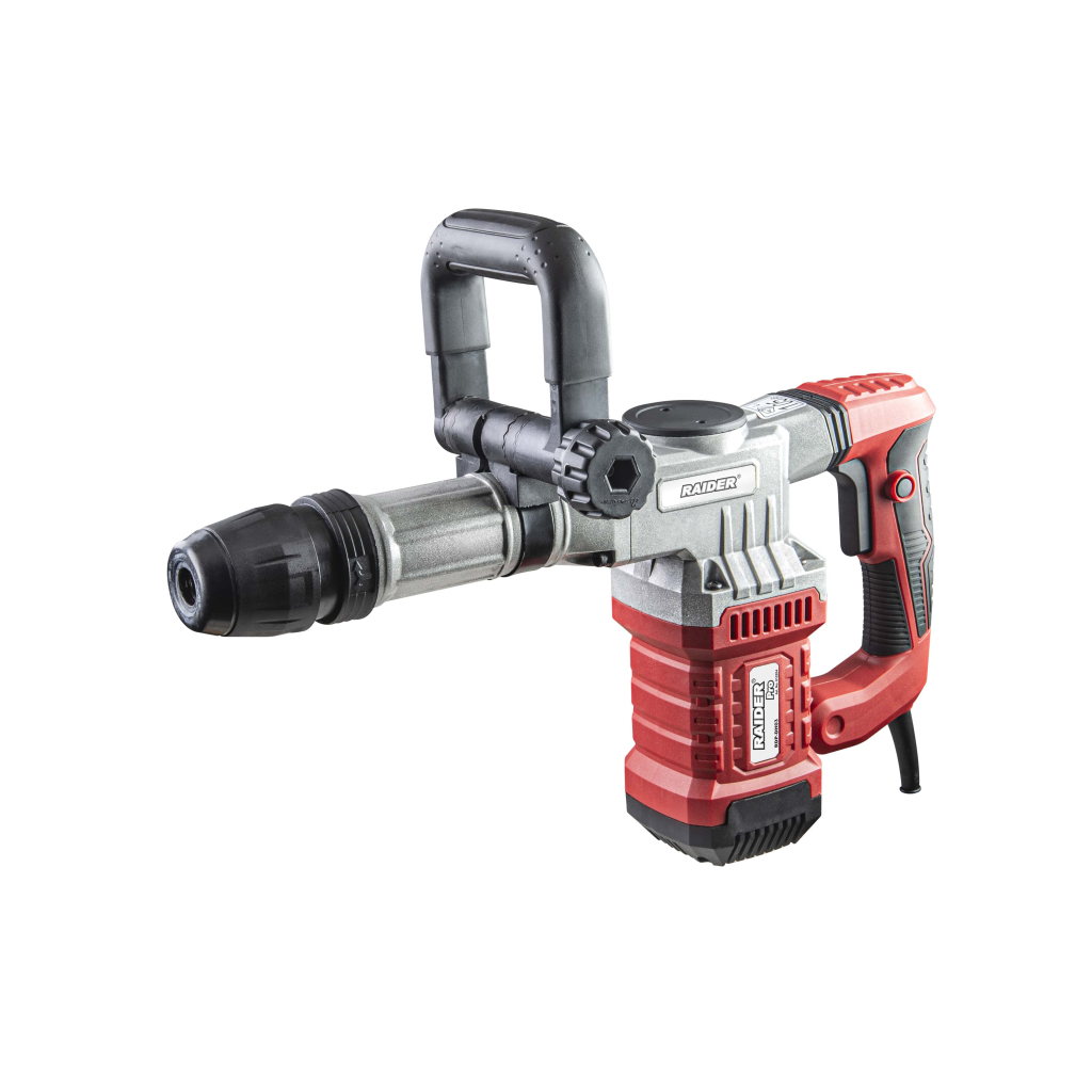 Raider Pro Meißelhammer 1500 W – 18 J – SDS-Max – Antivibrationssystem – Koffer – RDP-DH03