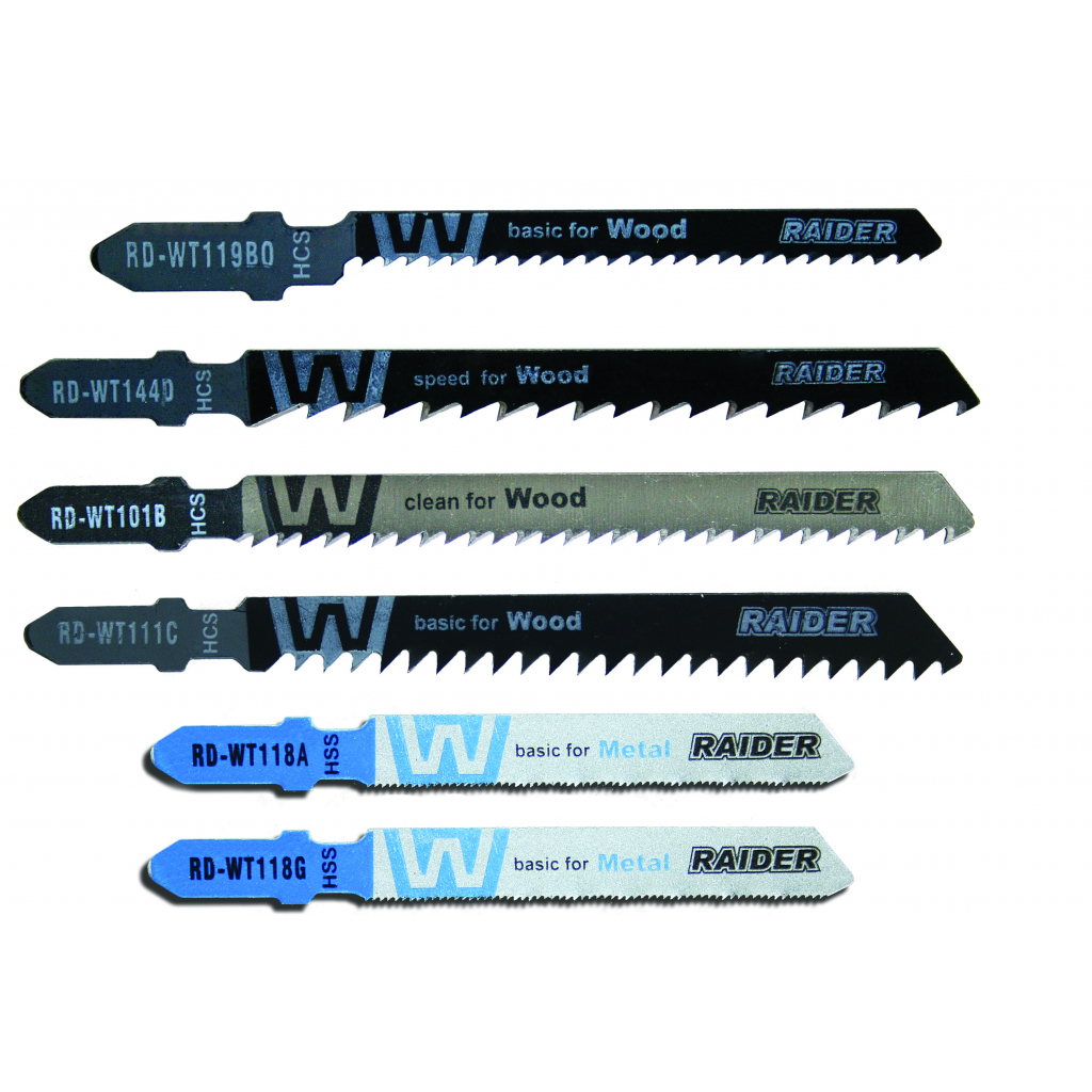 Raider Power Tools Stichsägeblätter für Holz & Metall „T“-Schaft – 10-tlg.
