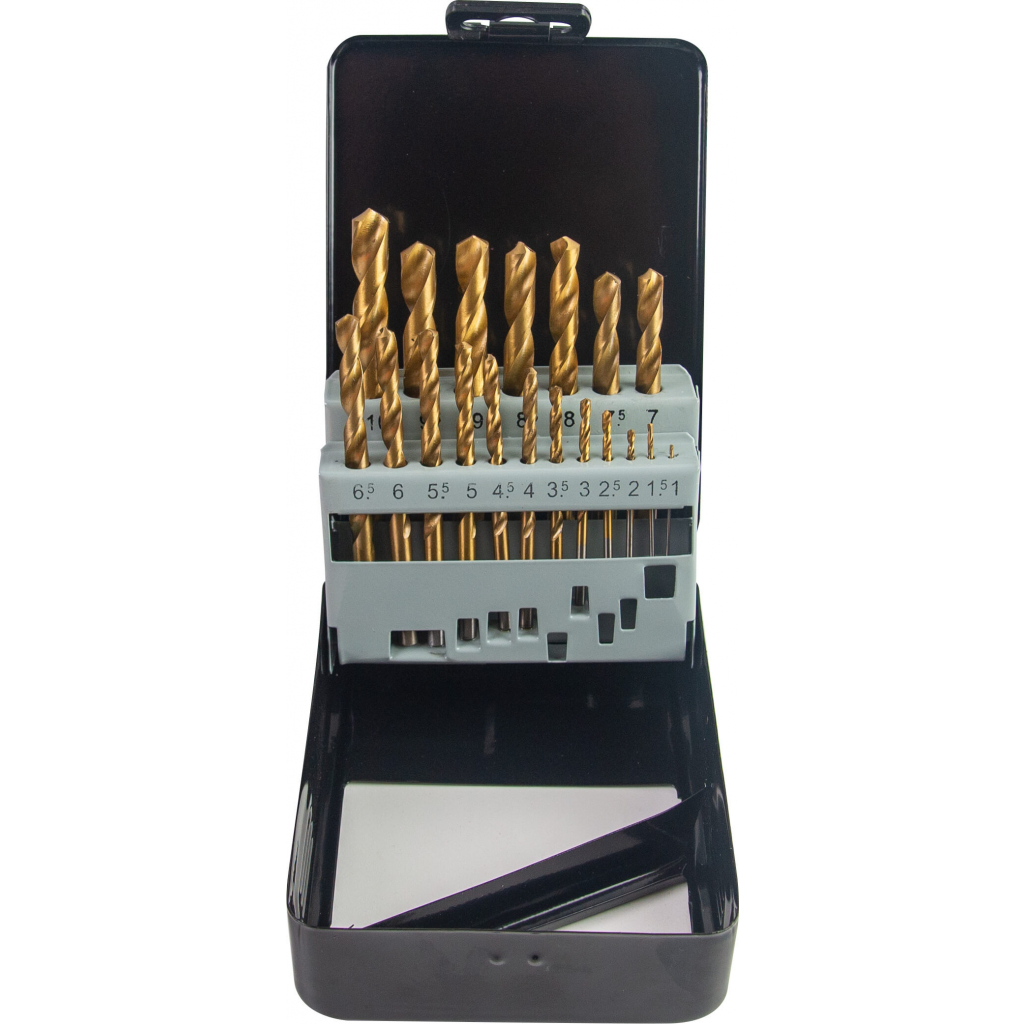 Gadget Spiralbohrer für Metall 19-tlg. Set Ø1.0–10.0 mm HSS + TiN (Metallbox)