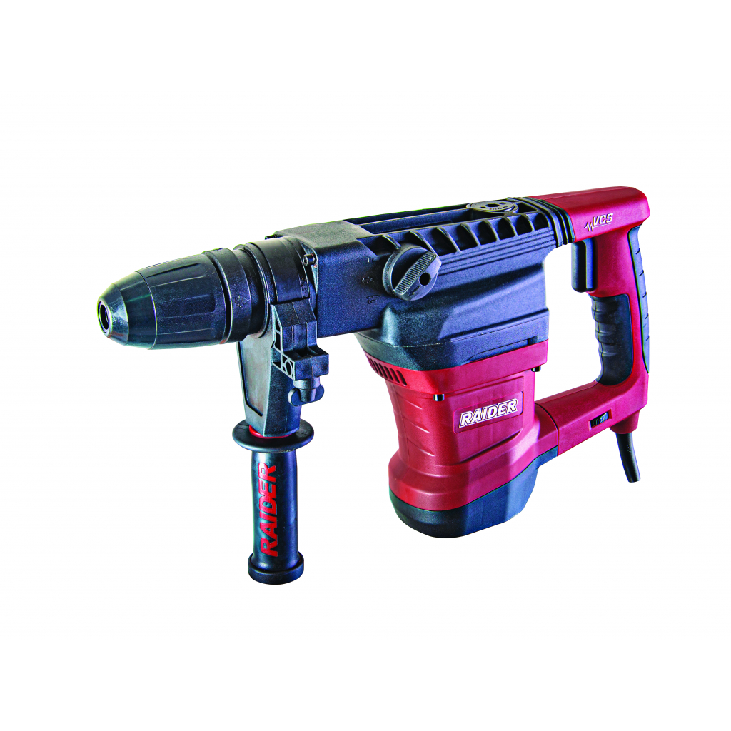 Raider Pro Bohrhammer 1500 W – 10 J – 40 mm – SDS-Max – 3 Funktionen – Antivibrationssystem – Koffer – RDP-HD55