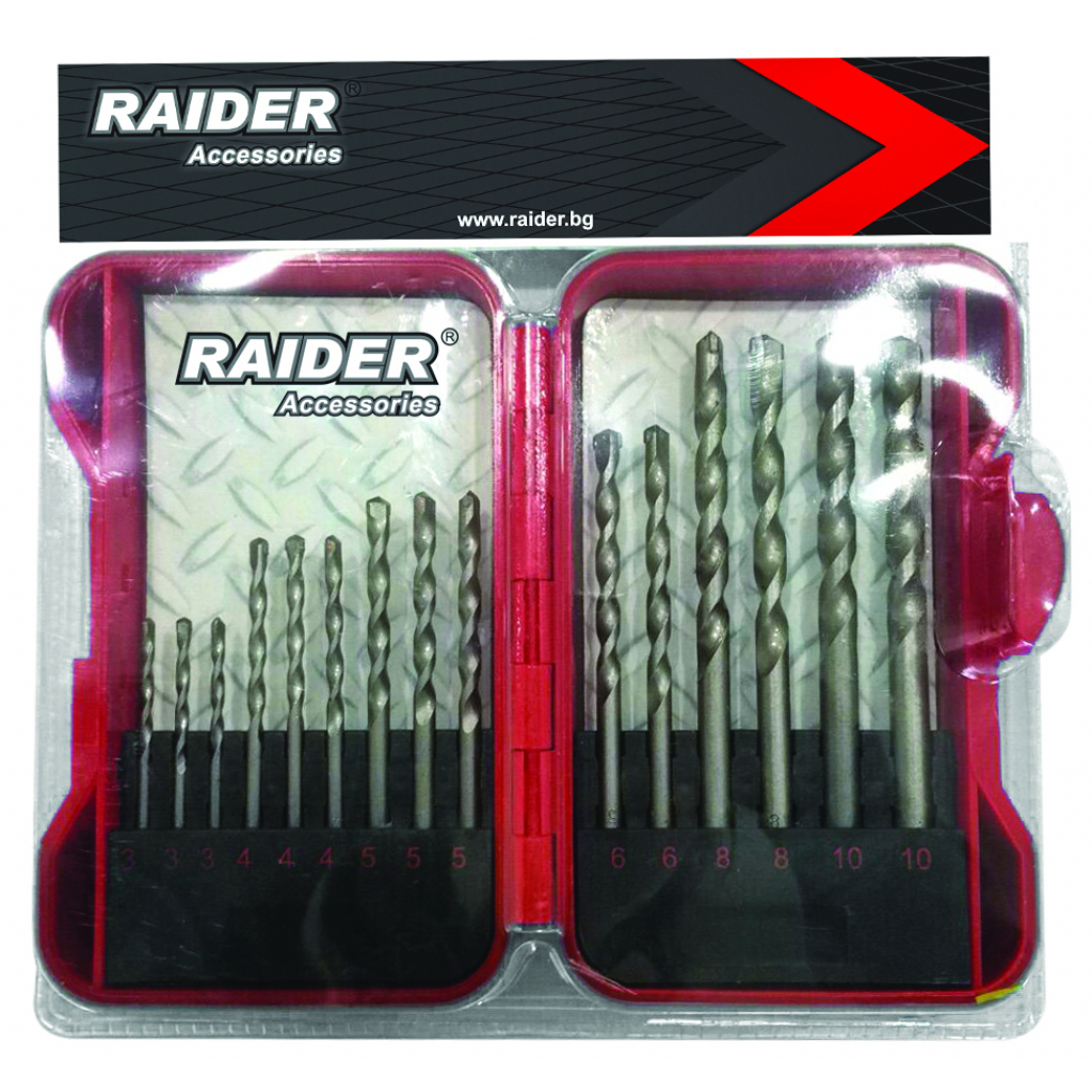 Raider Power Tools Betonbohrer-Set Ø3–10 mm (15-tlg.)